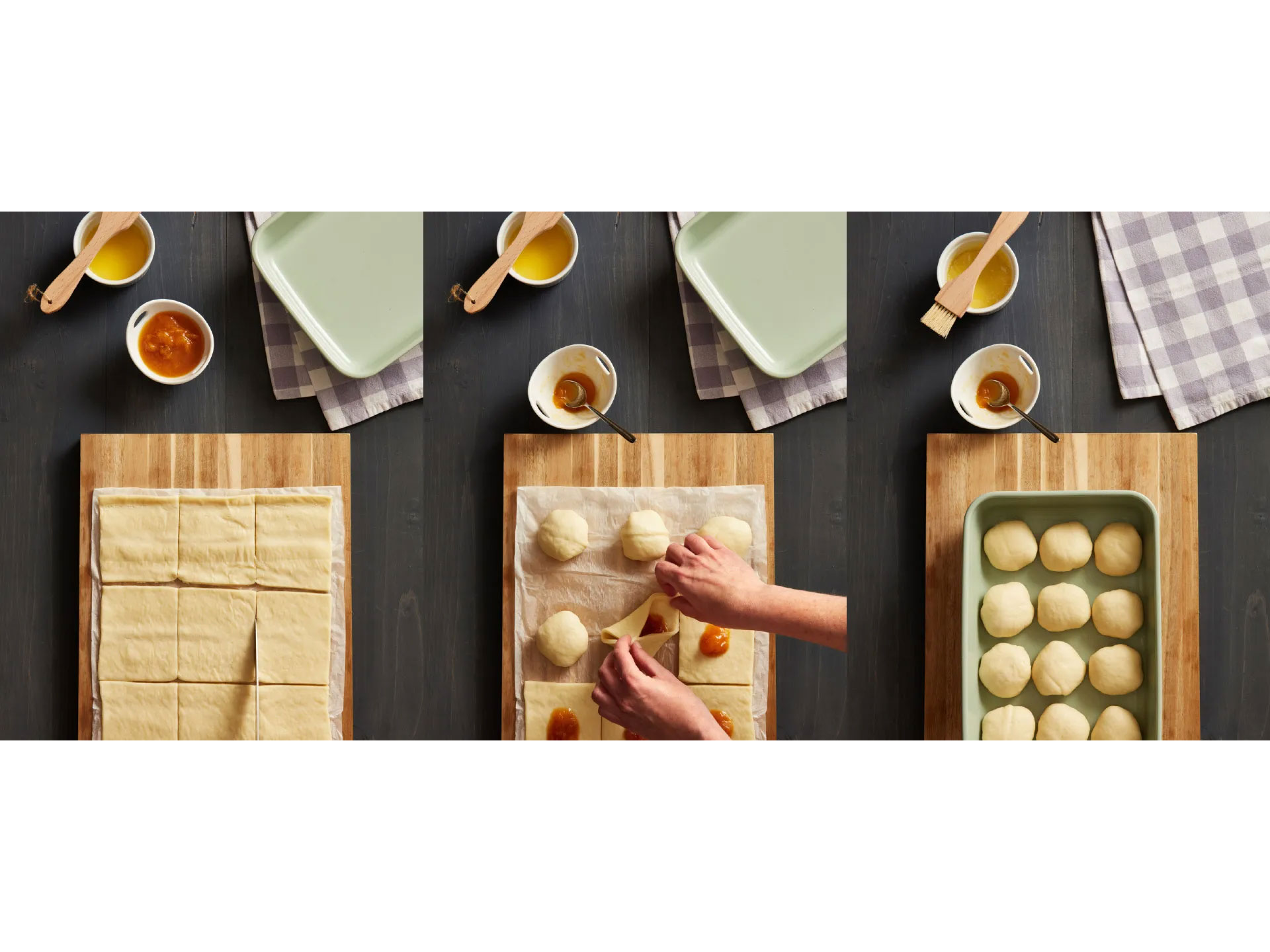 S&uuml;&szlig;e Buchteln aus Hefeteig backen